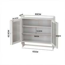 Buffets & Sideboards - White Washed + MDF+Glass - View 10