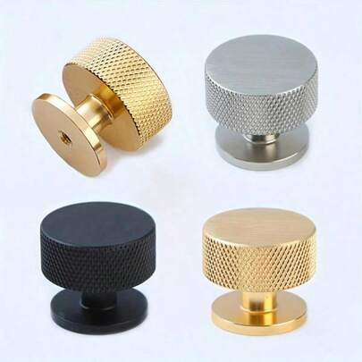 4pcs Aluminum Alloy Wardrobe Drawer Handles, Cabinet Knobs, Modern American Style Furniture Door Pulls, Kitchen Handles, Dresser, Kids Room Drawer Pulls