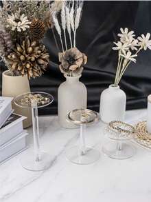 Wielofunkcyjny okrągły stojak ekspozycyjny z akrylu, przezroczysty stojak ekspozycyjny na lalki wykonujące gesty, kosmetyki, perfumy, drobne przedmioty, akrylowa biżuteria, stojak ekspozycyjny na zegarki.