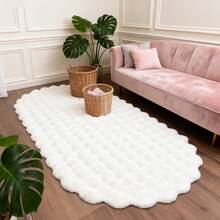 1pc Soft Plush Carpet, Anti-Slip Backing, Hand/Machine Washable, Suitable For Autumn/Winter, Rectangular Shape, For Living Room, Bedroom, Bedside, Sofa, Wedding, Christmas, Fireplace, Dining Table, Outdoor Patio, Luxurious Home Decor Kitchen Rug