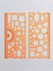 1/2 pezzi Righello geometrico multifunzione a spirale, strumento per disegno e apprendimento artistico, colore casuale