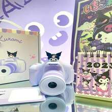 SANRIO 4000万像素数码相机，配备前后双高清摄像头，卡通造型，内置MP3播放器和游戏功能，支持1080P视频录制，支持TF卡（TF卡需另购），USB充电，电池续航4-5小时，适合作为礼品/收藏品，附赠挂绳 - X12-Purper - 查看 3