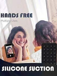 Silicone Phone Grip & Suction Cup Stand Set | Android Compatible Valentine's Day Gift Compatible With IPhone, Android Phone, Gift For Birthday, Family, Friends Phone Holder Phone Stand Phone Accessories