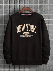 Sudadera informal holgada de algodón puro para hombre, Sudadera para Hombre con Estampado del Skyline de Nueva York y Taxi - Casual Azul Marino con Letras Blancas "NEW YORK", Suéter Cómodo de Mezcla de Poliéster para Primavera/Otoño, Diseño del Logo del Taxi Icónico de NYC (Lavable a Máquina), Ideal para Streetwear - Gris Claro - Ver 7
