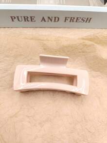 3pcs Women's Soft Anti-Fall Anti-Collision Elastic Durable Solid Color Hair Clips, Suitable For Daily Use, Home, School, Beach, Summer Vacation, Work Commute, Parties, Holidays, Birthday Gifts, Back To School Season, New Year, Valentine's Day, Mother's Day, Teacher's Day Gifts, Wedding Season, Music Festivals, Graduation Season Fall Hair Accessories Elegant Claw Clips Winter Hair Claws Fashion Hair Clutch