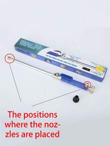 1 根重型高压清洁棒，配备 2 个软管喷嘴 - 多功能园艺软管配件，适用于高效的汽车和庭院清洁，耐用的铝合金材料，多功能浇水工具，兼容大多数水枪，园艺浇水 - 彩色 - 查看 9