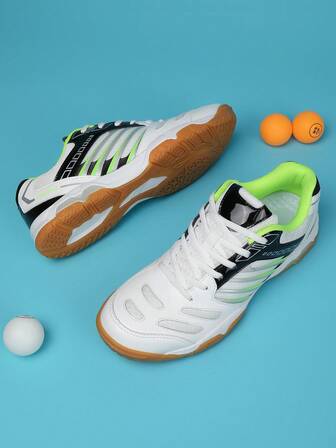 Table Tennis Shoes, Non-Slip Sports Lace-Up Gym Outdoor Shoes, Competitive Tennis Shoes For Men And Women, Breathable Autumn/Winter Badminton Shoes