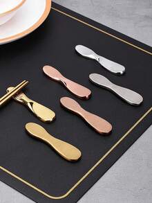 1 件/2 件餐具架，适用于筷子勺子叉子刀架，304 不锈钢餐具架套装，适用于餐桌酒店餐厅（哑光银色，7.8 厘米 X 1.9 厘米）