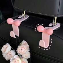 2 Stücke rosa ABS Harz Schmetterling Muster nahtlose Autositz Rückenlehnen Aufbewahrungshaken, robuste dekorative Autoorganisator Aufhänger für Tasche, Handtasche, Einkaufstasche, Regenschirm, Hut, Kopfhörer Halter, platzsparende Rücksitzhalterung für Kinder, Haustiere, Pendler, Reisen, einfache werkzeugfreie Installation, kratzfest, leicht, kompaktes Design, ideales Geschenkupgrade für neue Autobesitzer, Rückkehr zur Schule Roadtrips, Herbst Pendeln, Halloween Thanksgiving Weihnachten Feiertags Fahrten - Verschiedenfarbig - Übersicht 1