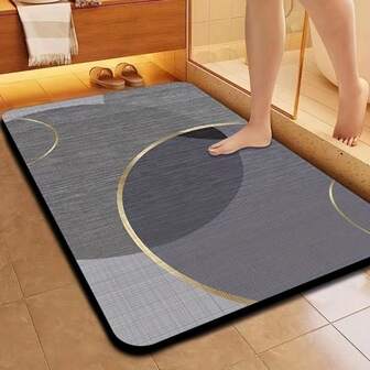 Ultra-Soft Diatomaceous Earth Bath Mat - Quick-Dry, Non-Slip, Perfect For Bathroom & Entryway Christmas Decor Kitchen Rug