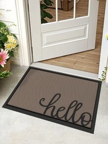 DAJIANG 1 件加厚 PVC 橡胶门垫，带弹性网眼，防滑防水，适合室内外使用，易于清洁（仅限手洗），适用于家庭和商业场所，多种尺寸可选，圣诞装饰厨房地垫 - 彩色 - 查看 5