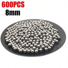 600Pcs 8MM CATAPULT / SLINGSHOT AMMO CARBON STEEL BALL BEARINGS Steel Stainless - Pack of 600 - View 2