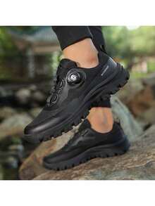 Men's Rotating Buckle Waterproof Sports Shoes | Slip-Resistant, Durable Outdoor Hiking Shoes | One-Click Slip-On Ease (Lifesaver For Lazy Days) Tech-Enhanced Casual Shoes | A Hidden Gem – Essential For Outdoor Adventures And Commuting