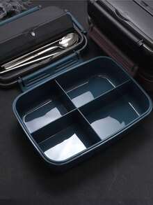 PP Plastic Bento Box, Japanese Style Square Sealed Lunch Box, Microwave , For Office Workers And Students - Multicolor - View 2