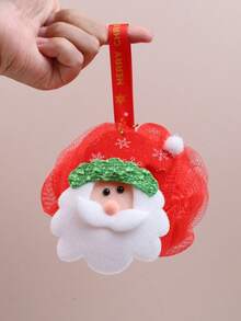 Santa Claus Bath Bomb Snowman Non-Scattering Bath Flower Ball Cute Cartoon Reindeer Style Shower Flower Snowflake Style Gift Style Christmas Bath Towel Flower New-Style Bath Towel Bubble Bath Ball Rich Soft Foam Travel Portable Bath Ball Non-Scattering Flower Foam Net Christmas Decoration - one-size - View 4