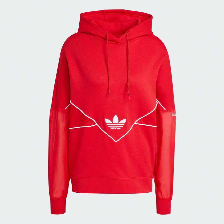Adidas Loose Casual Versatile Fashionable Women's Sweatshirt, Spring/Autumn IC5379 - Light Scarlet - View 1
