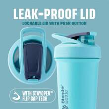 Sport Sleek Insulated Stainless Steel Shaker Bottle With Wire Whisk, 25-Ounce, Seafoam – Protein Shakes & Hydration For Athletes & Fitness Enthusiasts, Easy Mixing, Slim Easy To Hold, Keeps Drinks Cold, Lockable Lid,20551993 - Cà phê nâu - Xem 2