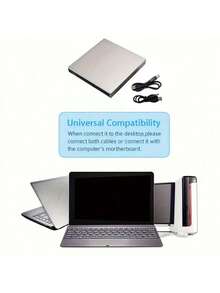 External DVD CD/ DVD-ROM CD-RW Player Portable External CD-RW Drive DVD-RW Burner Recorder Player For Laptop Desktop Computer With Storage Bag, Portable Home Dvd Player, Portable Dvd Player With Screen For Travel, Car Dvd Player Portable, Portable Dvd Player With HDTV, Portable Dvd, Dvd Player For Car, Dvd Portable, Portable Dvd Player For Car, Portable Cd Player, Portable Dvd Player With HDTV Port