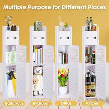 Slim With-Lid PVC Bathroom Tissue Organizer - Modular Narrow Space Cabinet, Fits Under Sink/Vanity, Dustproof & Moisture-Proof - Multicolor - View 5