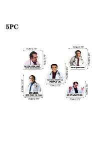 Set Of 6- Refrigerator Stickers, Fun Refrigerator Stickers, Decorative Magnets, Personalized Refrigerator Stickers, Suitable For Kitchen, Office, Whiteboard Storage Cabinets And Dishwashers, Kitchen Decoration, Home Decoration, Day Gifts - Multicolor - View 4