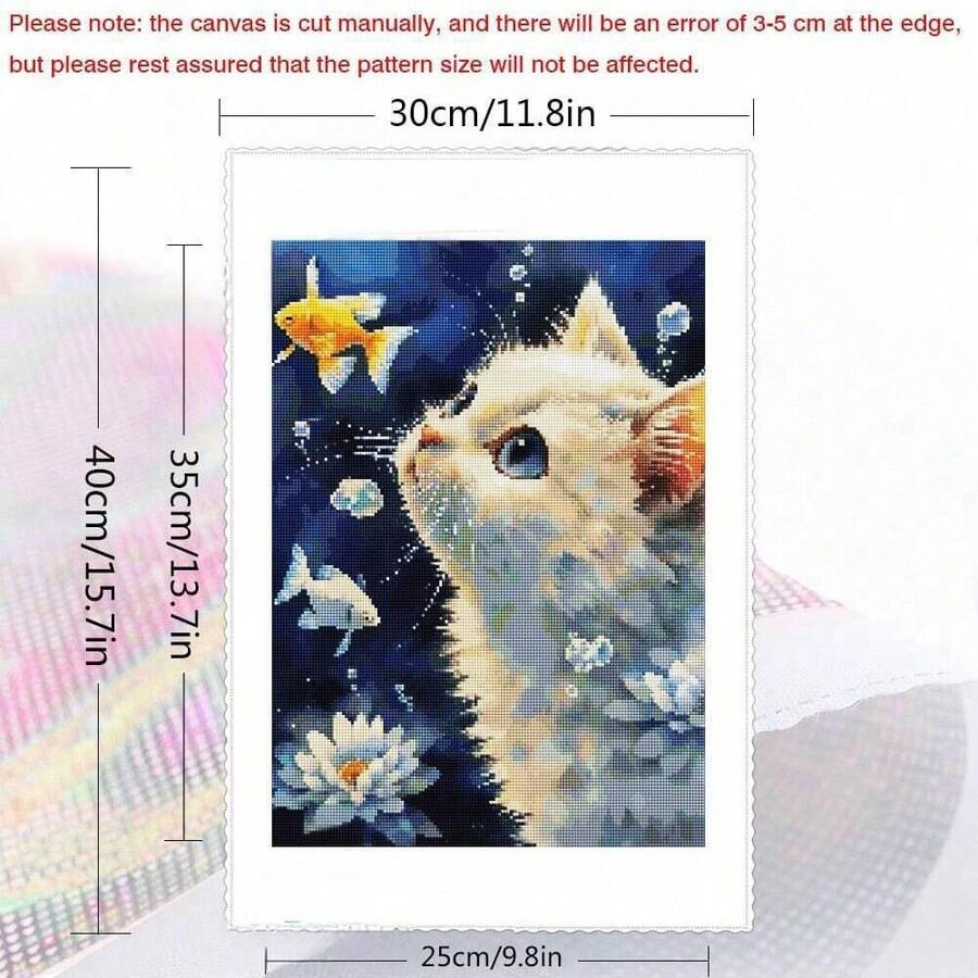 1 pieza Pintura de diamante 5D de cuadrado completo, artesanía de mosaico de animal rinoceronte, caballo, gato, flor, nuevo artículo de regalo hecho a mano