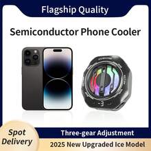 1 pieza Ventilador de enfriamiento magnético y de clip para teléfono en color negro