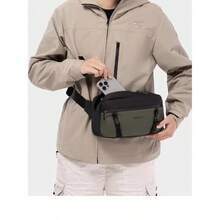 Bolso bandolera para hombres. Bolso de hombro de alta gama. Bolso de pecho ultraligero para mujer. Bolso de viaje impermeable con cremallera