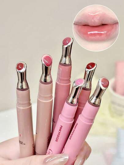 Tinted Lip Oil Long-Lasting Moisture And Plump Lips, Non-Sticky, Cares For Lips And Makes Them Fuller Rich And Colorful Lip Gloss, Suitable For Men And Women In Autumn And Winter Lip Oil Cosmetics For Beginners, Students, Birthdays, Valentine's Day, Halloween, Christmas, Holiday Gifts