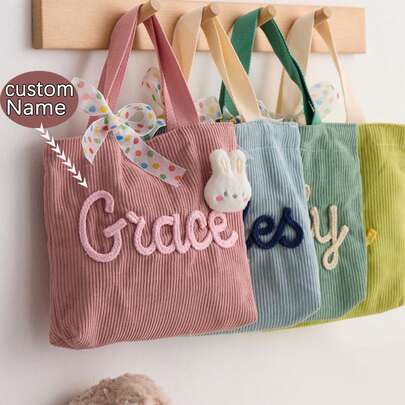 1 Stück personalisierte Namens-Gewebe-Umhängetasche, ein Muss für Sommerstrand, große Kapazität Shopper Tasche geeignet für Damen, Familie, Freunde und Freundinnen als Geschenkbeutel, tragbar, multifunktional und vielseitig als Brautjungfer Geschenk, handgewebte gestreifte Strandtasche, Ganzjahrestaschen