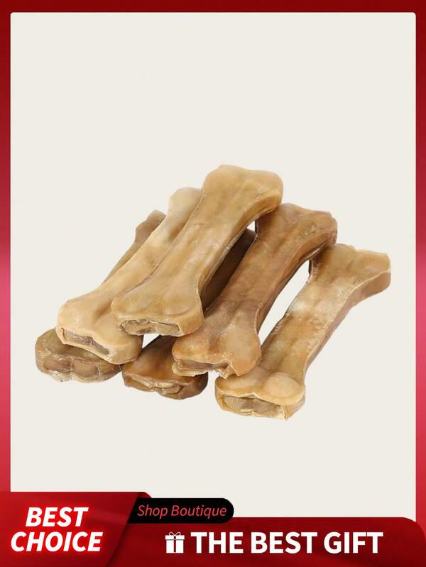 1 Packung natürliches Kaurind-Kauknochen-Hundespielzeug mit Rindergeschmack, verschleißfest, bissresistent, zur Zahnreinigung und Förderung der gesunden Mundentwicklung, Hundespielzeug, Hundezubehör