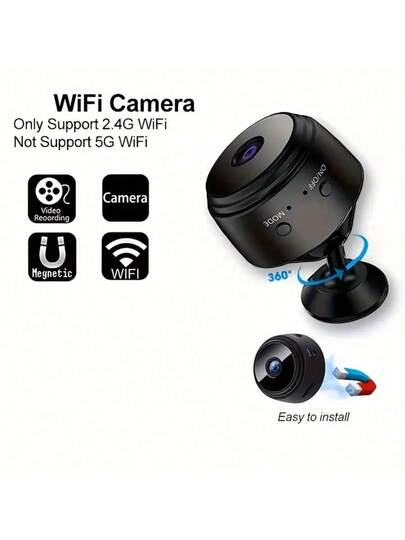 Teruhal 2.4GHz Wireless Slimme Camera HD Indoor/Outdoor Security Cam Voice Transmission, Mobile App Remote Viewing, USB Rechargeable Battery, Motion Alerts, WiFi Connectivity Easy Home Surveillance view 5