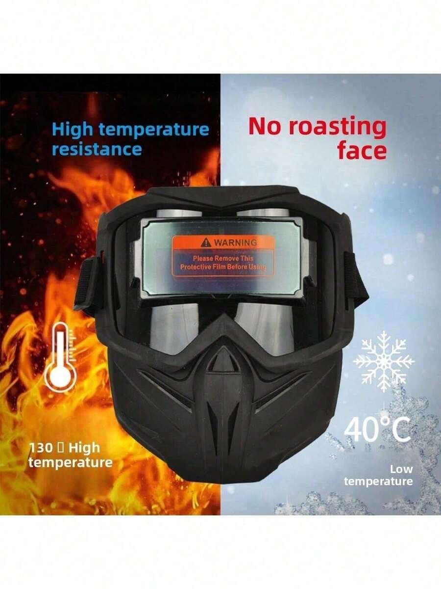Auto-Darkening, Full Face Welding, Anti-Glare, Anti-Scald, Welding Protective Mask, Breathable Insulated Face Shield