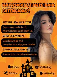 1 Peça Aplique de Cabelo Humano Remy Clipe-In 3/4 Loiro Marrom Preto 100% Cabelo Humano Brasileiro 12 Polegadas - 24 Polegadas 5 Extensões de Cabelo com Clipe Sem Costura Cabelo Natural Liso Perfeito para Extensões de Cabelo Longo, Cabelo Texturizado Natural Acessórios de Cabelo Peça de Cabelo Humano Destaques Victoria Secret Sem Necessidade de Cola