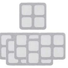 3/6/12 Packs Disposable Drain Hair Catcher Cover Floor Drain Sticker Shower Mesh For Bathroom Floor Bathtub Sewer Square Filter Self Adhesive Sticker 3.9 * 3.9 Inch