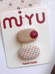 1pc Cute Versatile Small Polka Dot Bangs Clip, Oval Candy Color Side Hair Clip Accessory For Girls, Claw Clips, Hair Slide, Hair Barrettes