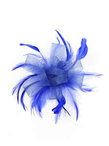 Fascinator Pillbox Hats For Women Feather Flower Church Derby Headband Clip Wedding Tea Party Hat, Mini Cap, Hair Accessories