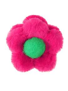 1 pezzo Fermaglio per capelli in peluche con fiore - Accessorio per capelli soffice e morbido, adatto per code di cavallo alte da donna, accessori per capelli eleganti e giocosi, fermagli per capelli eleganti, fermagli alla moda per l'estate, la spiaggia, le vacanze, i festival e le feste - Multicolore - Visualizzare 3