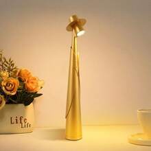 1 Stück LED Tischlampe, wiederaufladbar, lange Akkulaufzeit, tragbare Tischlampe, nordischer moderner, minimalistischer Stil, geeignet für Wohnzimmer/Schlafzimmer/Nachttisch Dekorative Tischlampe