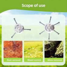 Heavy-Duty 6-Inch Lawn Mower Head Replacement Professional Grade Sharp Cutting Edges For Grass, Moss Control Compatible With Weeders, Trimmers, Lawn Mowers - Durable Construction, Lawn Mower Accessories, Robust Blade Design, Sturdy Blades