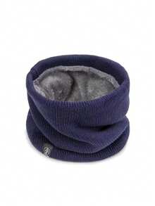 6 件/2 件/1 件冬季针织毛绒加厚围巾男女通用户外休闲运动骑行防寒围脖防风防寒保暖围巾