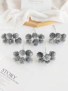 1/3/6PCS 3.14inch Artificial Pine Cone For Autumn Halloween Christmas Decorations, Autumn Decorations, Wedding Decorations, Home, Dining Room, Bedroom,Kitchen,Room Decorations, Festival Birthday Party Accessories, Outdoor Garden Decorations,Christmas Tree Decorations, Garland Party Wedding Holiday, Home Dining Room Bedroom Decorations, Winter Decoration, Halloween Decoration, Christmas Decoration, Birthday Gifts