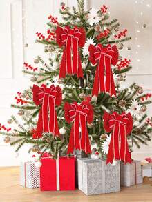 1 Vòng hoa đỏ, nơ, trang trí ngoài trời, kim sa nhung, cây, nơ tuần lộc, trâu nước đỏ dùng ngoài trời trong kỳ nghỉ lễ Quà tặng tốt nhất Sinh nhật Trang trí nhà Trang trí Giáng sinh Trang trí phòng Giáng sinh Mùa đông Trang trí Giáng sinh Quà tặng Giáng sinh Trang trí Giáng sinh - Nhiều màu - Xem 7