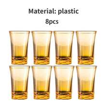 6 piezas de vasos acrílicos pequeños, adecuados para bares, pubs, clubes, restaurantes y uso doméstico - excelentes para servir bebidas espirituosas, así como bebidas de verano e invierno
