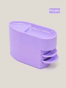 1 pieza Caja recicladora de polvo de brillo para sistema de inmersión, colector de polvo, contenedor brillante de lentejuelas y piedras, estuche de almacenamiento para manicura - Multicolor - Ver 11