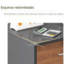 Gabinete de archivos de madera de 3 cajones Gabinete de archivos móvil con cerradura para la oficina en el hogar - Marrón - Ver 2