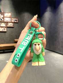 1PC "Shan Hai Jing" Character Mini Statues Keychains, Cartoon Plush Pendants, Silicone Car Keychains, Interesting Bag Accessories, Decorations, Fun School Decorations, Halloween Accessories, Teacher's Day Gifts, Christmas Gift Ideas,Brainrot,Brainrot