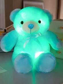 圣诞装饰 30 厘米/11.81 英寸 LED 发光泰迪熊毛绒玩具 可爱发光熊毛绒动物，具有夜光功能，是娱乐和家居装饰生日派对家居女孩房间装饰情人节、泰迪熊、女孩玩具、儿童玩具的理想礼物 - 彩色 - 查看 16