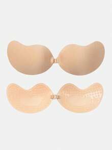 4/2/1 Pack Strapless Adhesive Bra Silicone Mango Cup Bra Breast Petals, Breathable For Small Bust, Lift And Gather, Invisible Backless Bra For Dresses, Gowns And Lingerie - Multicolor - View 4