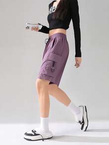 Damen Sommer neue Utility Shorts, amerikanischer Stil Lässig lose sitzende atmungsaktive Sport Shorts, unisex Paar Shorts