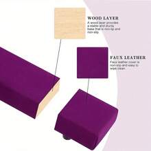 7FT 2.1M Folding Gymnastic Balance Beam With Carrying Handles Ideal Training Home Gym Exercise Beginner To Pro Non Slip Surface - Purple - View 2